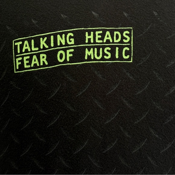 Talking Heads Fear Of Music Black T-Shirt Size M Authentic Collector Music 80's - Picture 6 of 14